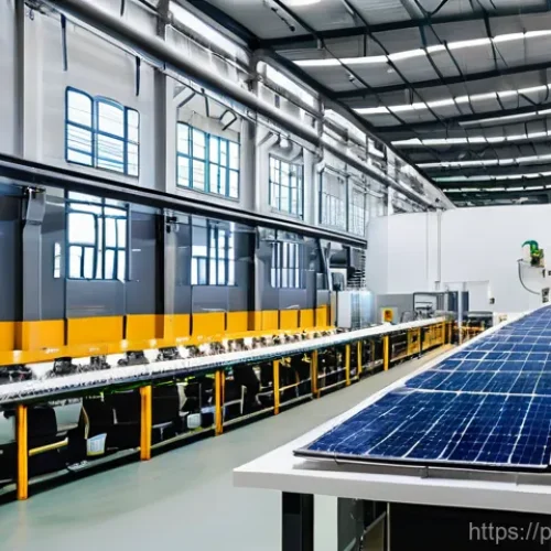 Home 27 세라믹 공정 관리 - 0 integration. Automated machinery operates seamlessly, with visible sensors on kilns and conveyor b...